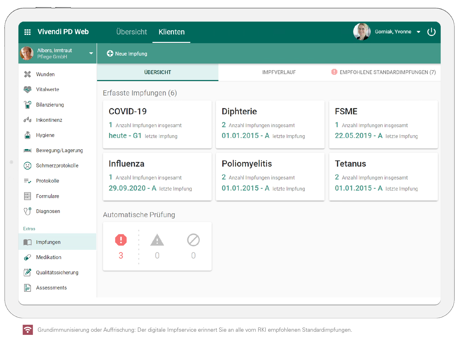 Vivendi PD Web - Impfservice