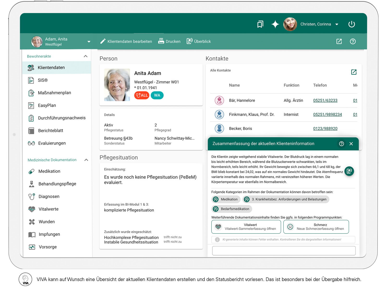 VIVA - Der KI-gestützte Klientenstatus